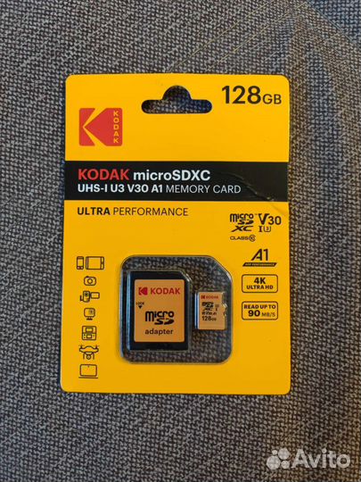 Карта памяти кодак 64-128 Гб V30