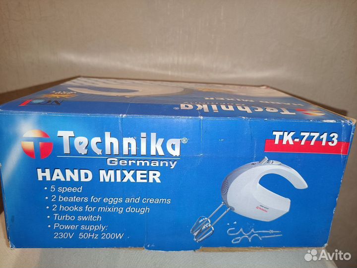 Миксер кухонный ручной новый