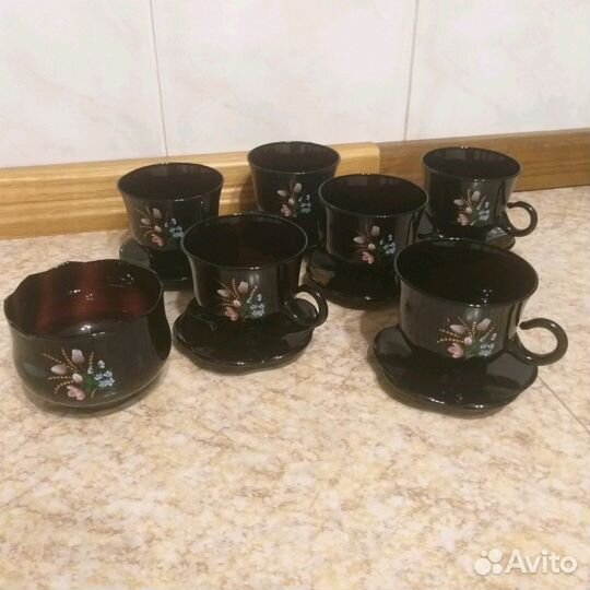 Кофейный/чайный стеклянный набор