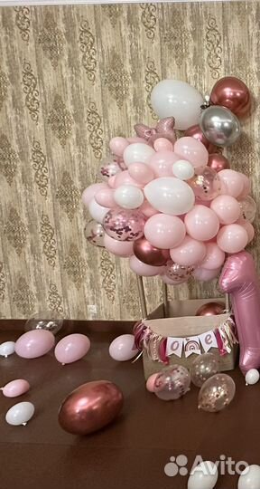 Фотозона воздушный шар с корзиной