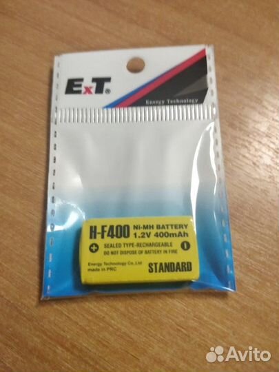 Аккумулятор ET H-F400 (1.2В, 400мАч, Ni-Mh )
