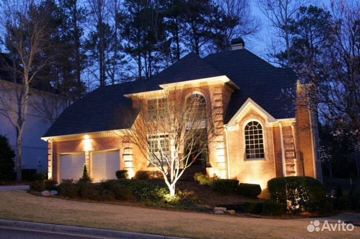 Светодиодная подсветка фасада коттеджа a 7