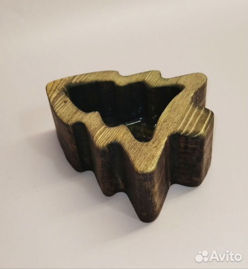 Подсвечник деревянный Новый год в ассортименте