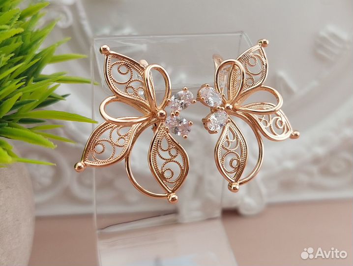 Серьги медсплав 