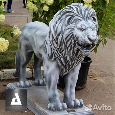 Вазоны Львы из бетона