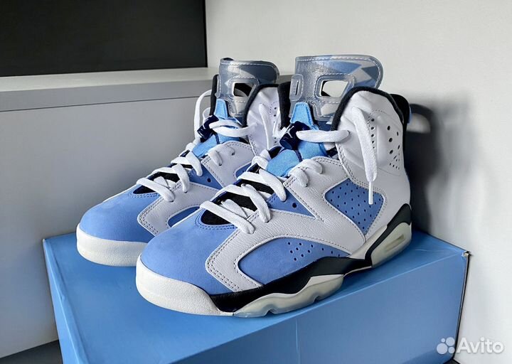 Nike Air Jordan 6 UNC blue оригинал