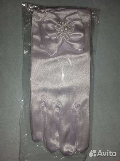 Перчатки атласные