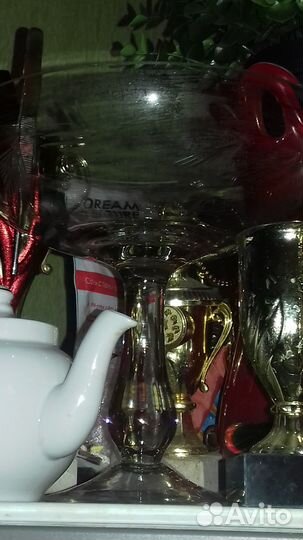 Ваза для фруктов стекло СССР