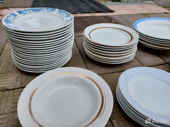 Тарелки СССР разные 60 шт