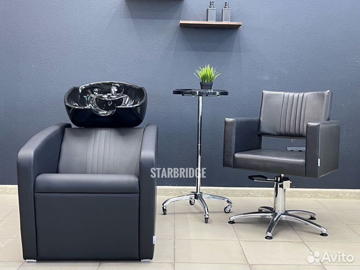 Мойка парикмахерская и кресло парикмахерское