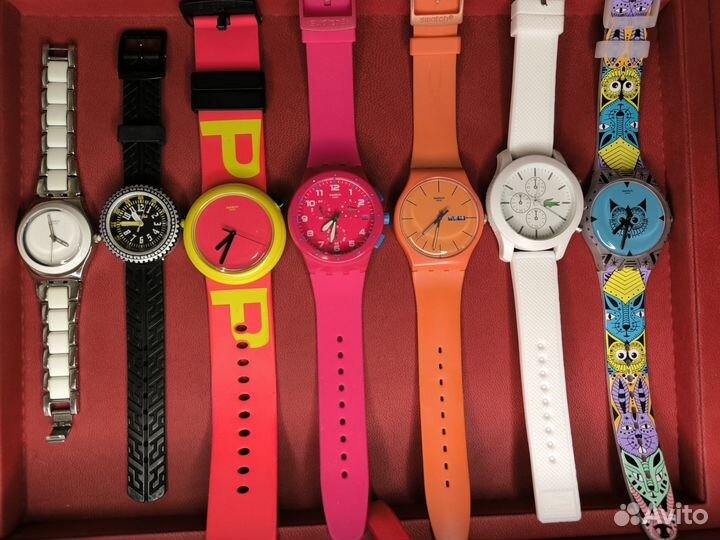 Часы Swatch, Lacoste, frik frak