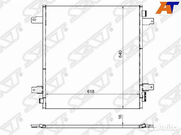 Радиатор кондиционера infiniti QX56