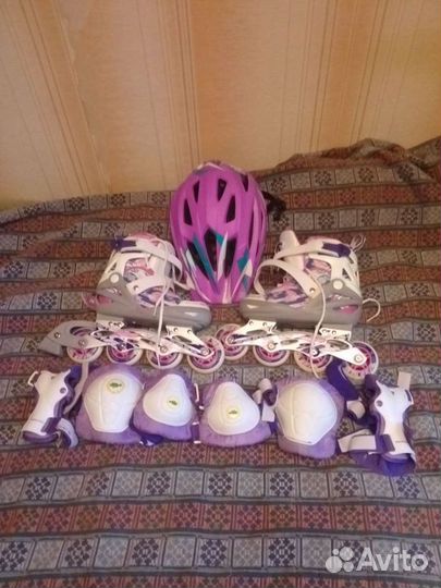 Ролики, каска, защита и сумка
