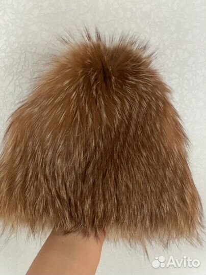 Шапка зимняя меховая женская-лиса