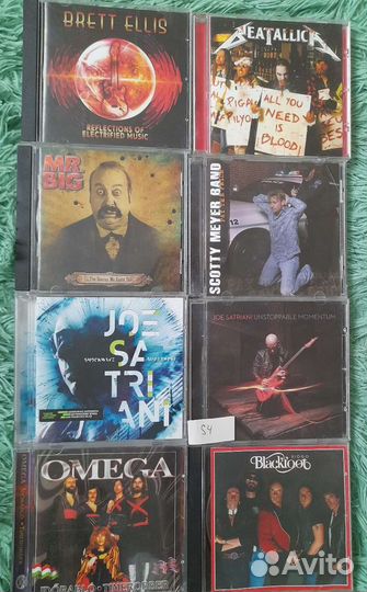 Коллекция cd дисков рок музыки