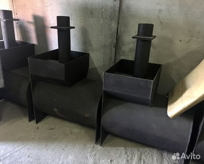 Печь для бани из трубы 8мм