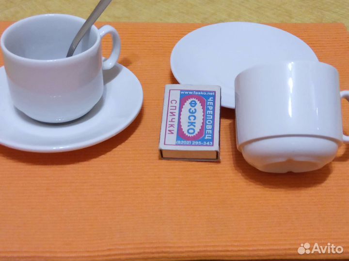 Чашка с блюдцем кофейная пара