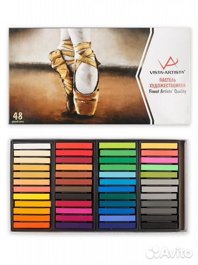 Пастель сухая vista artista 48 цветов