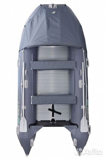 Надувная лодка gladiator C400AL серая