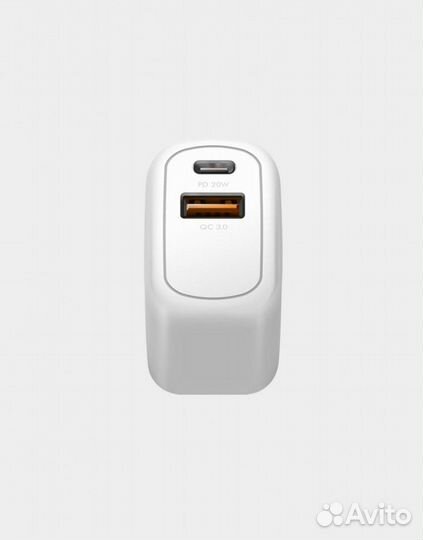 Сетевая зарядка EnergEA Bazic GoPort PD20+ белая