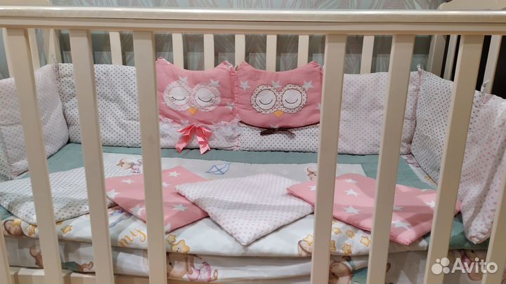 Бортики в детскую кроватку бу