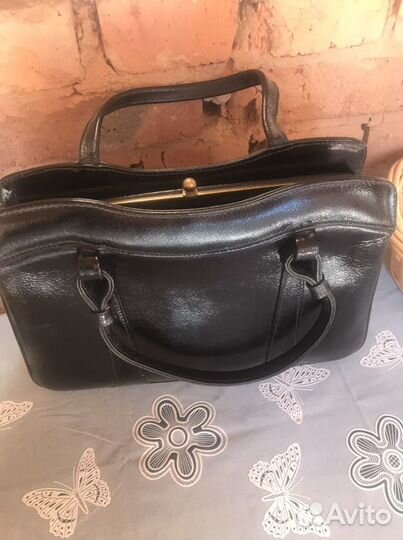 Сумка - саквояж кожа СССР