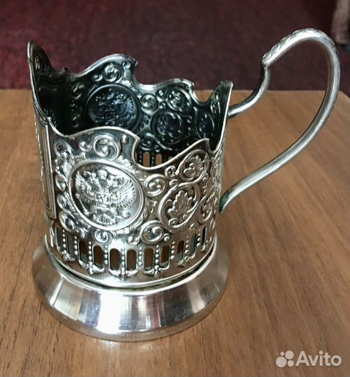 Подстаканник никелированный 