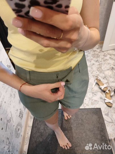 Шорты городские женские, хаки, 46 р