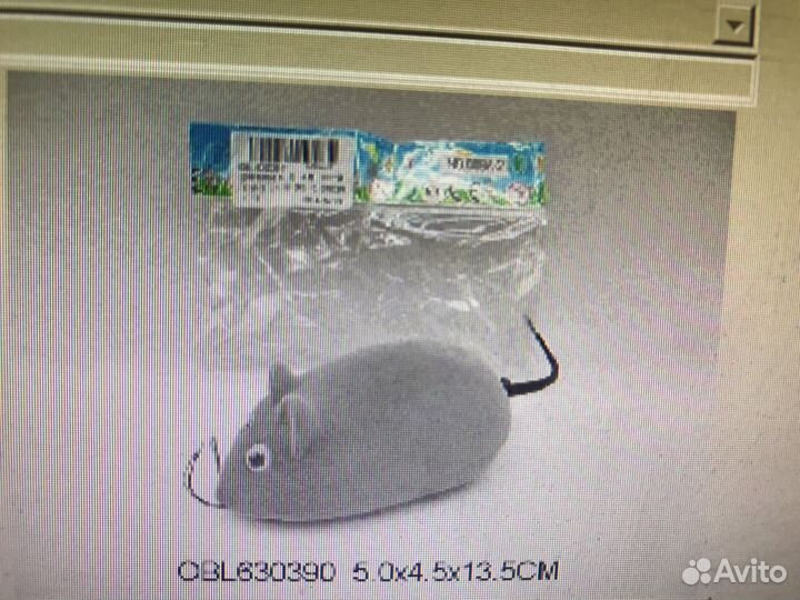 Игрушка заводная мышка