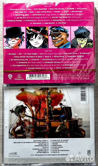 Музыкальные cd диски Gorillaz лучшее на 2-х сд