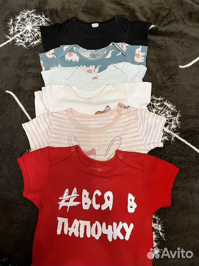 Летние вещи на девочку 68 74 carter's h&m и др
