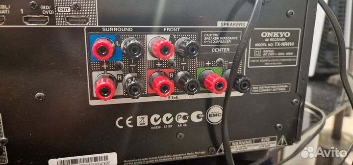 Ресивер onkyo tx nr 414