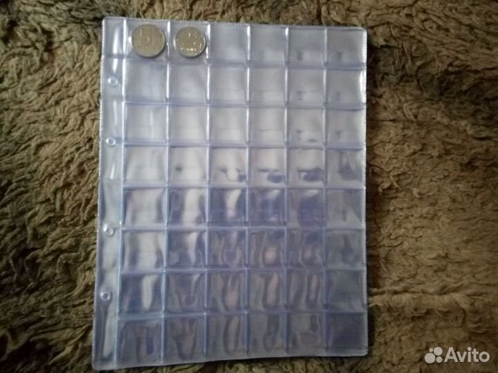 Листы для хранения монет, бон 