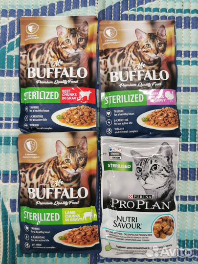 Корм для стерилизованных кошек Buffalo