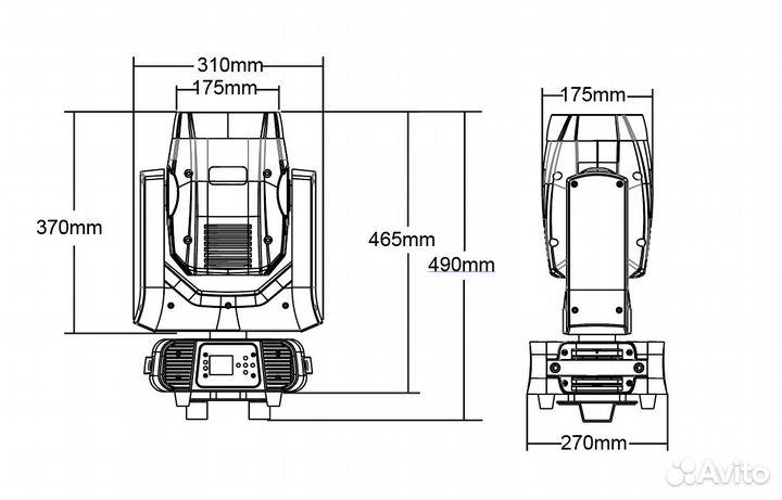 Вращающаяся голова Color Imagination beam 230w 7r