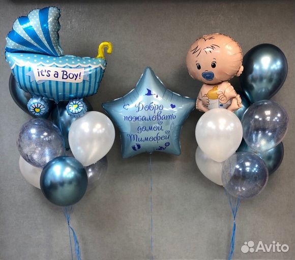 Сеты из шаров на выписку