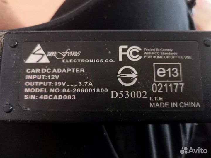 Зарядное устройство для ноутбука от автомобиля