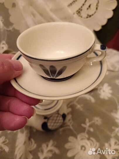 Детский кукольный сервиз Гжель