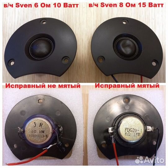 Детали от колонок Sven и Edifier