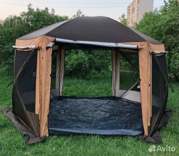 Шатёр туристический с двумя входами новый