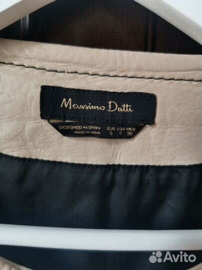 Кожаная куртка Massimo dutti