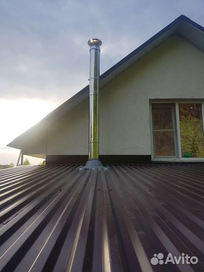 Сэндвич труба для дымохода разных диаметров