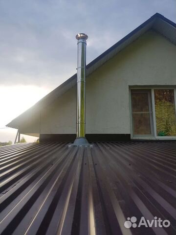 Сэндвич труба для дымохода разных диаметров