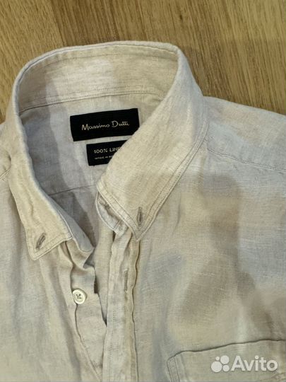 Рубашка massimo dutti лён burberry S/M оригинал