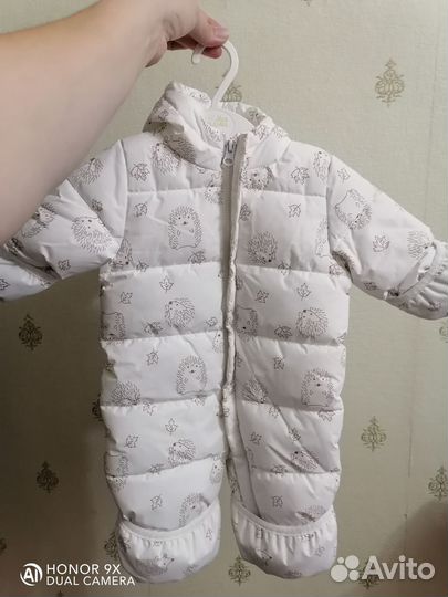 Зимний комбинезон для девочки 62 68