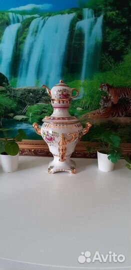 Самовар гжель фарфоровый