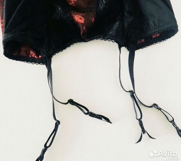 Корсетный топ 44-46 бордовый с кружевом