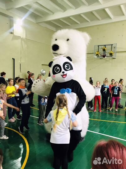 Белый мишка поздравление аниматор праздник