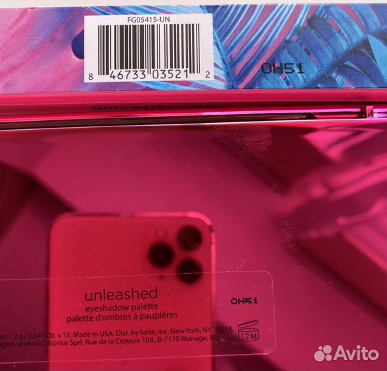 Tarte. Eyeshadow Palette. Unleashed. Тени. Тушь