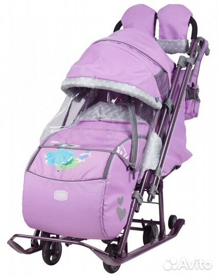 Санки коляска Ника Детям 7-4 ручка автомат